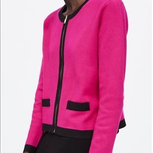 Zara cardigan with contrast piping M